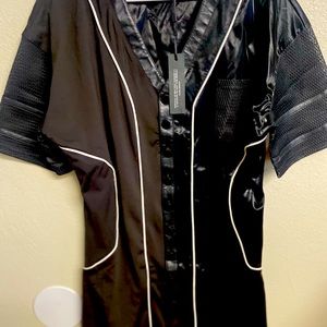 Blk mini jersey dress
